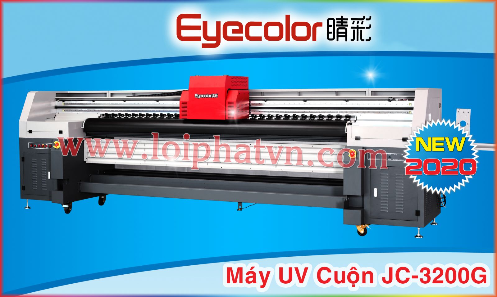 Máy in UV cuộn EyeColor JC-3200G